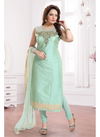 Pista NF Churidar Festive Wear Ready Made Churidar Bamboo Silk Salwar Suit 468